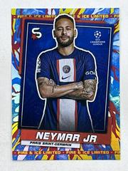 Neymar Jr [Fire & Ice] #136 Soccer Cards 2022 Topps UEFA Superstars Prices