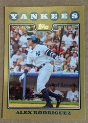 Alex Rodriguez [Gold] Baseball Cards 2008 Topps Prices