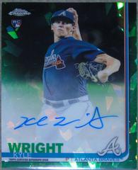 Kyle Wright [Green Refractor] Baseball Cards 2019 Topps Chrome Sapphire Rookie Autographs Prices
