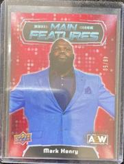 Mark Henry [Red] Wrestling Cards 2022 Upper Deck AEW Main Features Prices