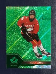Emily Clark [Green Frenzy] #56 Hockey Cards 2022 Upper Deck Team Canada Juniors Prices