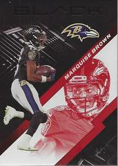 Marquise Brown [Ruby] #8 Football Cards 2020 Panini Black Prices