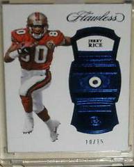 Jerry Rice [Sapphire] Football Cards 2017 Panini Flawless Prices