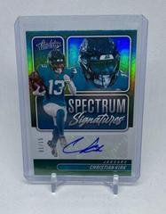 Christian Kirk [Green] Football Cards 2022 Panini Absolute Spectrum Signatures Prices