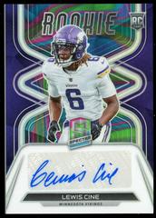Lewis Cine [Neon Marble] #14 Football Cards 2022 Panini Spectra Rookie Autographs Prices