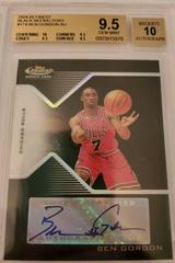 Ben Gordon [Black Refractor Autograph] #174 Basketball Cards 2004 Finest Prices