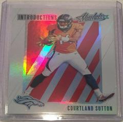 Courtland Sutton #CS Football Cards 2018 Panini Absolute Introductions Prices