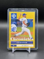 Clayton Kershaw [Gold] #49 Baseball Cards 2022 Panini Chronicles Prices