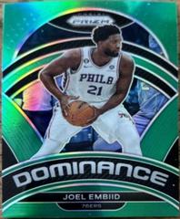 Joel Embiid [Green] #12 Basketball Cards 2022 Panini Prizm Dominance Prices
