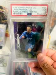 Cristiano Ronaldo [Running Purple Refractor] Soccer Cards 2018 Topps Chrome UEFA Champions League Prices
