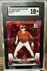 Corbin Carroll [Red] #5 Baseball Cards 2023 Bowman Chrome Sapphire Prices