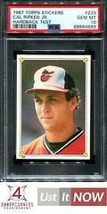 Cal Ripken Jr. [Hardback Test] #233 Baseball Cards 1987 Topps Stickers Prices