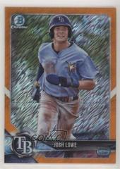 Josh Lowe [Orange Shimmer Refractor] #BCP-127 Baseball Cards 2018 Bowman Chrome Prospects Prices