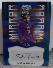 Justin Tucker [Blue] #MS11 Football Cards 2023 Panini Certified Mirror Signatures Prices