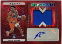 Aaron Wiggins [Jersey Autograph Red Flood] #217 Basketball Cards 2021 Panini Obsidian Prices