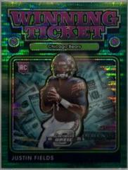Justin Fields [Green Pulsar] Football Cards 2021 Panini Contenders Optic Winning Ticket Prices