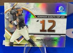 Marco Luciano #BTP-12 Baseball Cards 2023 Bowman Scouts Top 100 Prices