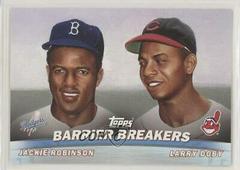 Jackie Robinson, Larry Doby #TC20 Baseball Cards 2001 Topps Combos Prices