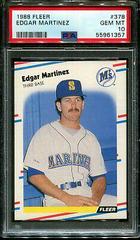 Edgar Martinez #378 Baseball Cards 1988 Fleer Prices