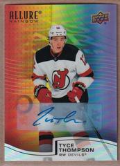 Tyce Thompson [Full Autograph] Hockey Cards 2021 Upper Deck Allure Rainbow Prices