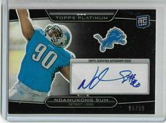Ndamukong Suh [Black Refractor Autograph] Football Cards 2010 Topps Platinum Prices