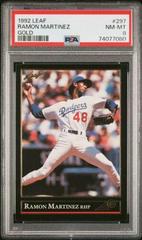 Ramon Martinez [Gold] #297 Baseball Cards 1992 Leaf Prices
