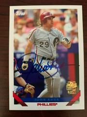 John Kruk #FFAJKR Baseball Cards 2012 Topps Archives Fan Favorite Autographs Prices