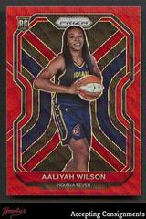 Aaliyah Wilson [Ruby Wave Prizm] #99 Basketball Cards 2021 Panini Prizm WNBA Prices