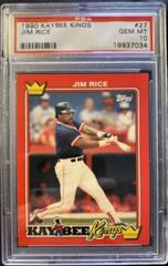 Jim Rice #27 Baseball Cards 1990 Kaybee Kings Prices