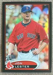 Jon Lester [Black Refractor] #6 Baseball Cards 2012 Topps Chrome Prices