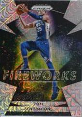 Ben Simmons [Mojo Prizm] #22 Basketball Cards 2018 Panini Prizm Fireworks Prices