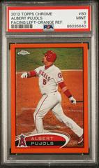 Albert Pujols [Facing Left Orange Refractor] #80 Baseball Cards 2012 Topps Chrome Prices