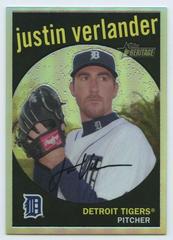 Justin Verlander [Refractor] #C20 Baseball Cards 2008 Topps Heritage Chrome Prices
