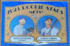 Andres Gimenez, David Peterson [Chrome] #5 Baseball Cards 2021 Topps Heritage Prices