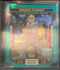 Brock Purdy [Die Cut] #169 Football Cards 2023 Panini Score Prices