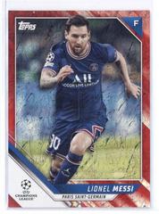 Lionel Messi [Red] #10 Soccer Cards 2021 Topps UEFA Champions League Jade Prices