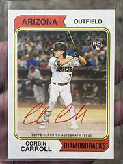 Corbin Carroll [Special Edition Red Ink] Baseball Cards 2023 Topps Heritage Real One Autographs Prices