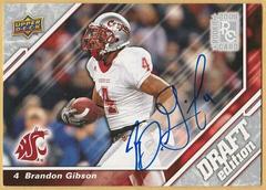 Brandon Gibson [Autograph Silver] #88 Football Cards 2009 Upper Deck Draft Edition Prices