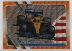 Daniel Ricciardo [Orange Wave] #100 Racing Cards 2021 Topps Chrome Formula 1 Prices