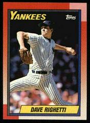 Dave Righetti #160 Baseball Cards 1990 Topps Prices
