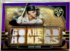 Aaron Judge [Amethyst] #TTR-AJ4 Baseball Cards 2022 Topps Triple Threads Relics Prices