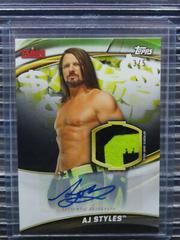 AJ Styles [Black] Wrestling Cards 2019 Topps WWE Money in the Bank Autographs Prices