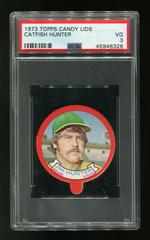 Catfish Hunter Baseball Cards 1973 Topps Candy Lids Prices