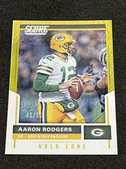 Aaron Rodgers [Gold Zone] #298 Football Cards 2017 Panini Score Prices
