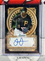 Termarr Johnson [Black Lava] #SOA-TJ Baseball Cards 2023 Bowman Sterling Opulence Autographs Prices