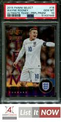 Wayne Rooney [Purple Prizm] #18 Soccer Cards 2015 Panini Select Ultimate Team Prices