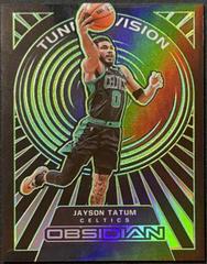 Jayson Tatum [Green] #19 Basketball Cards 2021 Panini Obsidian Tunnel Vision Prices