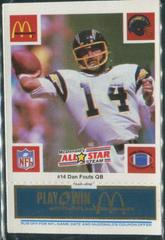 Dan Fouts [Blue] Football Cards 1986 McDonald's All Stars Prices