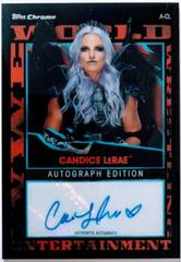 Candice LeRae [Refractor] #A-CL Wrestling Cards 2021 Topps Slam Attax Chrome WWE Autographs Prices