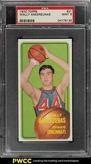 Wally Anderzunas #21 Basketball Cards 1970 Topps Prices